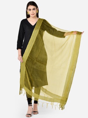 DUPATTA BAZAAR Silk Blend Solid Women Dupatta