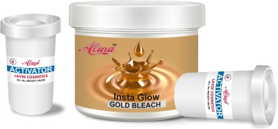 Ultima glow best g old bleach pack 250.48 g Super Gold Facial Kit, gold bleach cream Bleach For Women & Men(256.48 g)