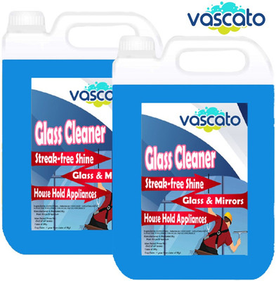 Vascato Glass Cleaner shine Boosters 5 Ltr+5 Ltr Combo pack of 2(2 x 5 L)