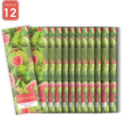 Rajpal Red Gauva Natural Fruit Incense (Pack Of 12) Red Gauva(60, Set of 12)