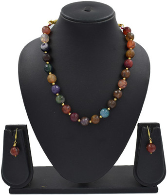 Sandhya Designer Studio Stone Multicolor Jewellery Set(Pack of 1)