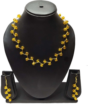 PRAGATI Alloy Gold, Yellow Jewellery Set(Pack of 1)