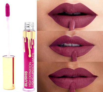 BLUSHIS High Defination Smudge proof Waterproof Long lasting Liquid matte Lipstick Non Transfer Common Colour For Daily Use auv Mix(Mauve Mix, 6 ml)