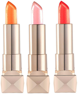 NADJA Jelly Flower Long-Lasting Magic Instantly Polished Look Crystal temperature Changing Lipstick / lip balm(MULTI COLOR, 11.4 ml)
