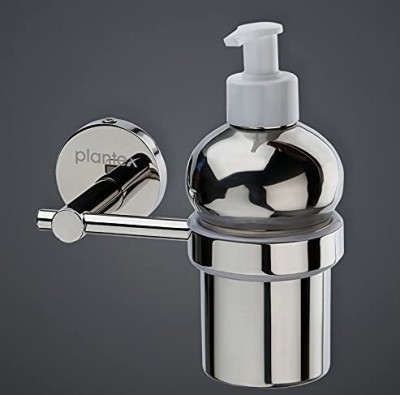 Plantex Oreo 304 Grade Stainless Steel Liquid Soap Dispenser/Shampoo Dispenser/Hand Wash Dispenser/Bathroom Accessories (Chrome - Pack of 1) 200 ml Conditioner, Shampoo Dispenser