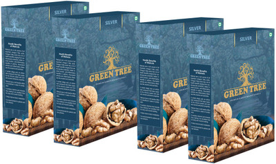 Green Tree Silver Extra Light Broken Walnut Kernels Walnuts(4 x 0.25 kg)