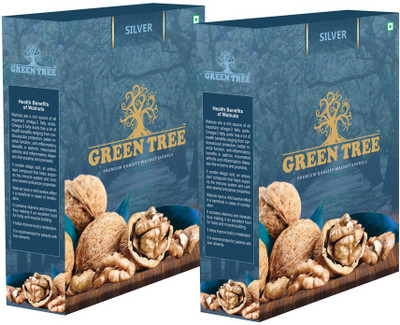 Green Tree Silver Extra Light Broken Walnut Kernels Walnuts(2 x 250 g)