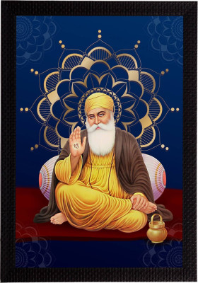 Bhawana Creation VAHEGURU JI Digital Reprint 10 inch x 8 inch Painting(With Frame)