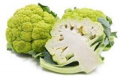 ActrovaX Cauliflower Verde di Macerata (Light Green) Exotic [8000 Seeds] Seed(8000 per packet)