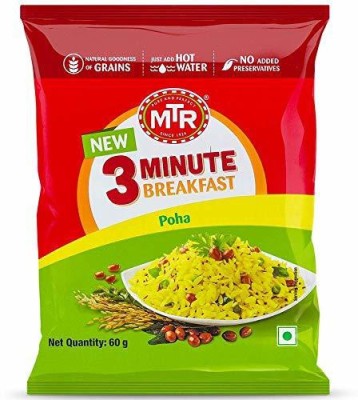 MTR REGULAR POHA 60 GRAMS PACK OF 7 420 g(Pack of 7)