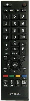 SHIELDGUARD Remote Control No. 49, Compatible for LED/LCD TV Toshiba Remote Controller(Black)