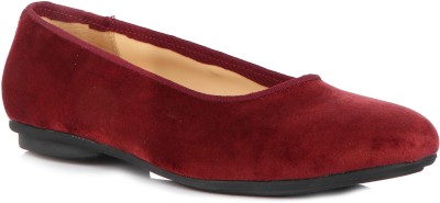 Qalb Bellies For Women(Red , 6)