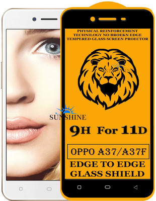 SUNSHINE Edge To Edge Tempered Glass for Oppo A37f(Pack of 1)