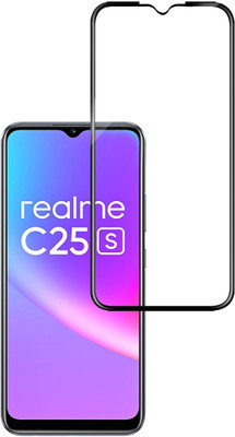 HUPSHY Edge To Edge Tempered Glass for Realme C25s(Pack of 1)