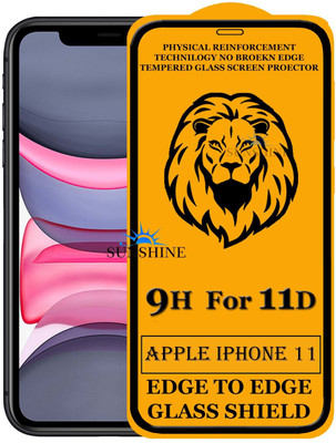 SUNSHINE Tempered Glass Guard for Edge to Edge Tempered Glass For - IPHONE 11(Pack of 1)