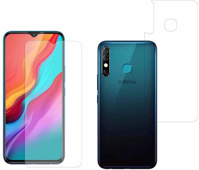 Nawab Collection Front and Back Tempered Glass for Infinix Hot 8(Pack of 2)