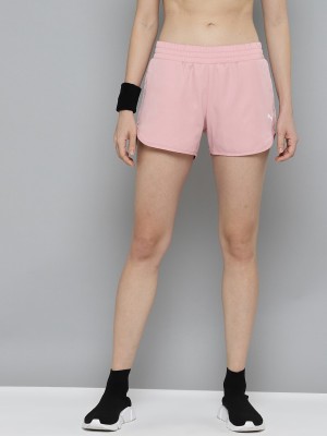 PUMA Solid Women Pink Sports Shorts