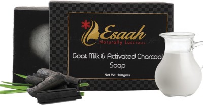 esaah Goat Milk & Activated Charcoal Soap(100 g)