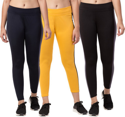 Bluecon Color Block Women Multicolor Tights