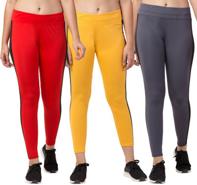 Bluecon Color Block Women Multicolor Tights