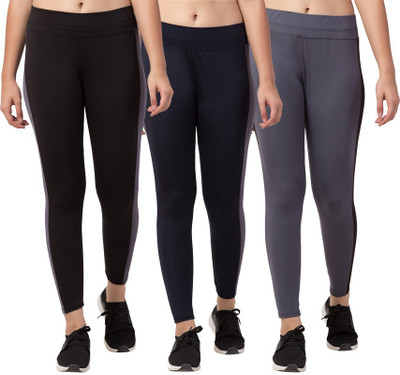 Bluecon Color Block Women Multicolor Tights