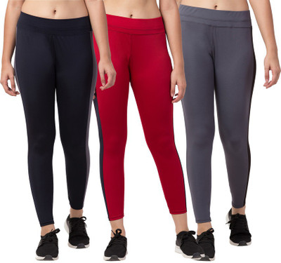 Bluecon Color Block Women Multicolor Tights