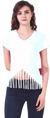 Clo Clu Casual Regular Sleeve Solid Women White Top