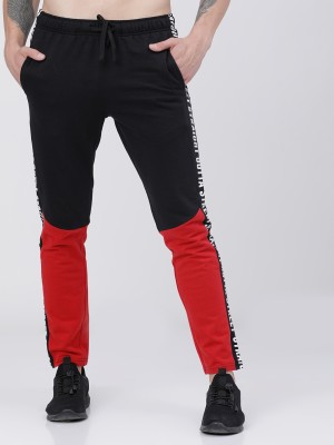 LOCOMOTIVE Solid Men Black Track Pants