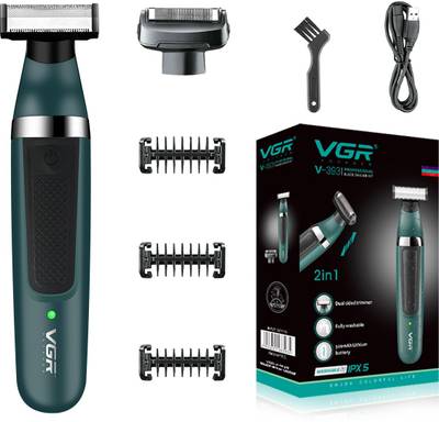 VGR V-393  Runtime: 90 min Trimmer for Men  (Green)