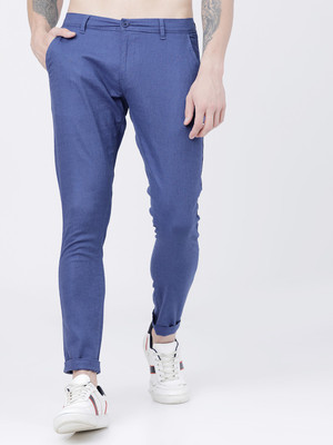 HIGHLANDER Slim Fit Men Blue Trousers