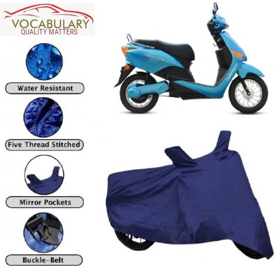 MEGA MARTZZ Waterproof Two Wheeler Cover for Hero(Electric Optima, Blue)