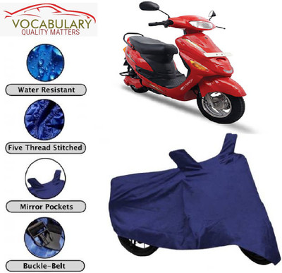 Vocabulary Waterproof Two Wheeler Cover for Hero(Electric E-Sprint, Blue)
