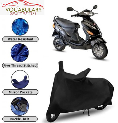 MEGA MARTZZ Waterproof Two Wheeler Cover for Hero(Electric Wave Dx, Black)