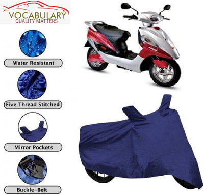 MEGA MARTZZ Waterproof Two Wheeler Cover for Hero(Electric Maxi, Blue)