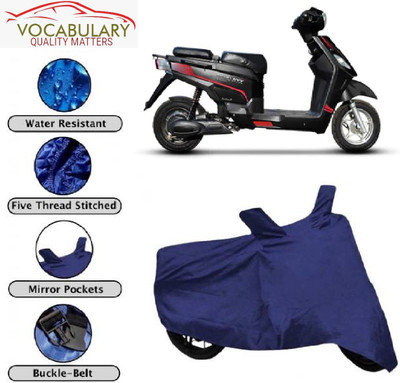 MEGA MARTZZ Waterproof Two Wheeler Cover for Hero(Electric NYX e5, Blue)