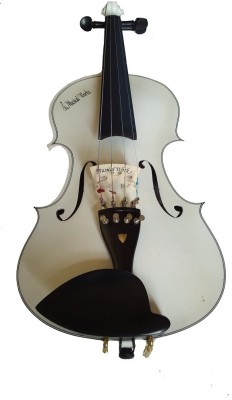 musical works 4/4 Semi- Acoustic Violin(WHITE Yes)