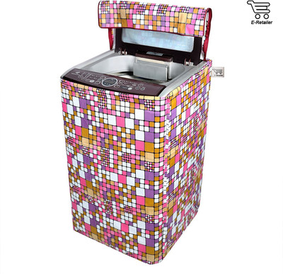 E-Retailer Top Loading Washing Machine  Cover(Width: 58 cm, Multicolor)