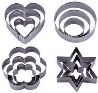 NNPRO Perfect 12 Pcs Set Cookie Cutter for Making Good Cookie. Cookie Cutter(Pack of 12)