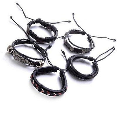 Vientiq Leather Bracelet(Pack of 5)