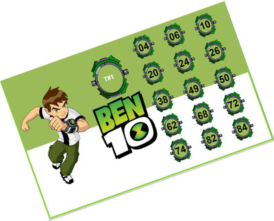 Tambola Tickets Ben Ten Theme Bingo Housie tickets (Set of 24 Cards , Premium Exclusive Quality) Board Game Accessories