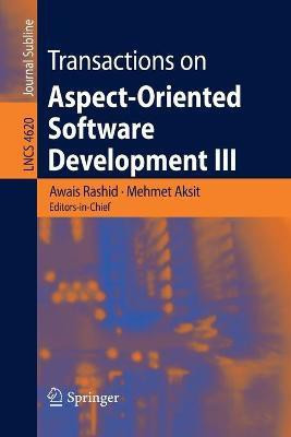 Transactions on Aspect-Oriented Software Development III(English, Paperback, unknown)