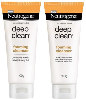 NEUTROGENA Deep Clean Foaming Cleanser Pack of 2 Face Wash(200 g)