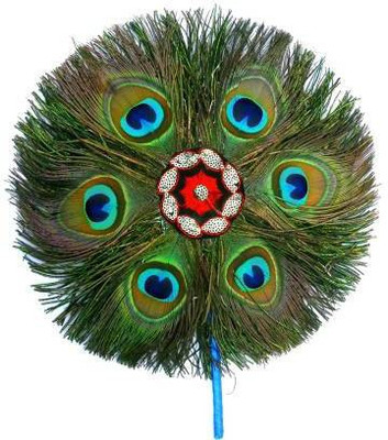 Red Crush Pack of 2 Decorative Feathers(2 Peacock Feather)