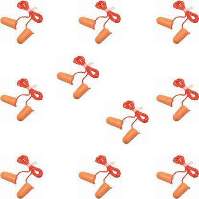 SSWW 3M Ear Plugs Noise Reducing 10 Pair for Meditation During Study Sleeping Ear Plug(Orange)