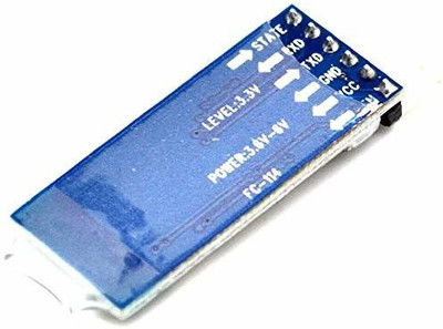 gobagee 1pc HC-05 Master-Slave 6 pin Wireless Bluetooth RFTransceiver Module Anti-Reverse, Integrated Bluetooth Serial Pass-Through Module, Wireless Serial FM Transmitter Electronic Hobby Kit Electronic Components Electronic Hobby Kit