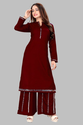 TheTunicTrend Women Kurti Palazzo Set