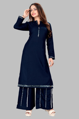 TheTunicTrend Women Kurti Palazzo Set