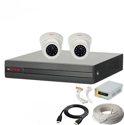 CP PLUS 4 Channal HD DVR 1080p 1Pcs,Indoor Camera 2.4 MP 2Pcs,combo set Security Camera(4 Channel)