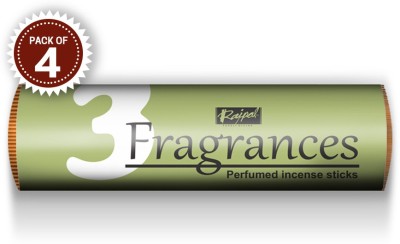 Rajpal 3 Fragrances Perfume Incense (pack of 4) Perfume(150, Set of 4)