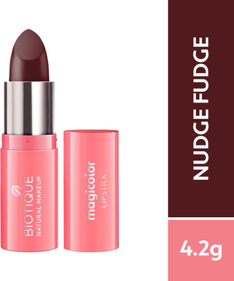 BIOTIQUE Magicolor Lipstick, Nudge Fudge(Nudge Fudge, 4.2 g)